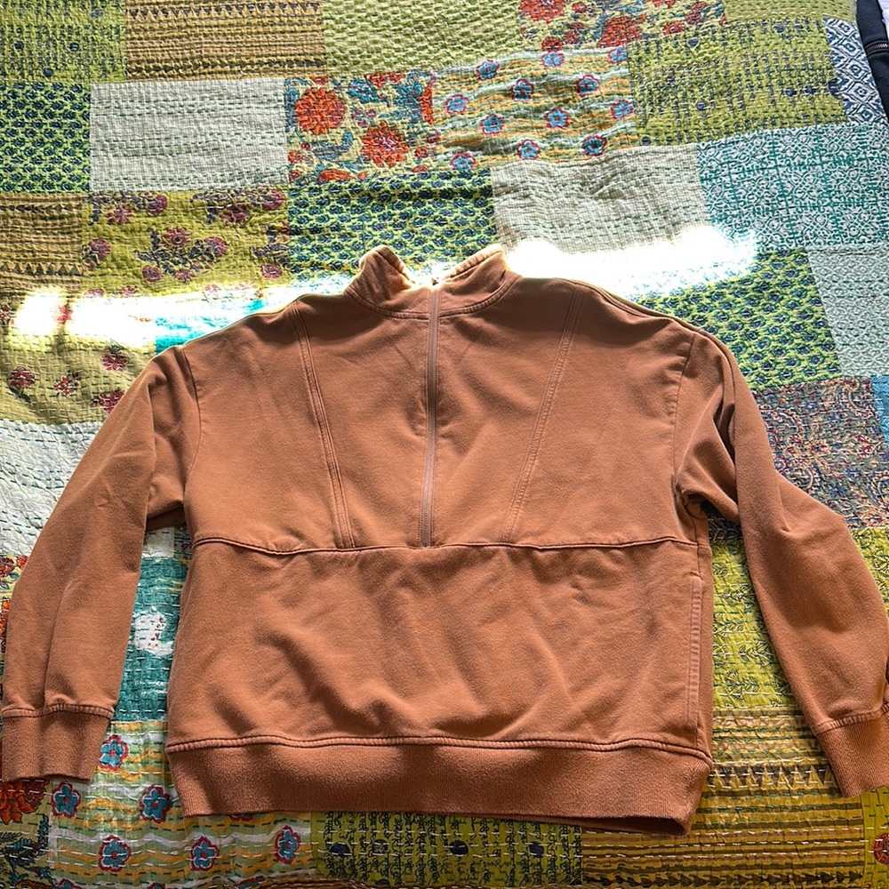 Orange sweat jacket